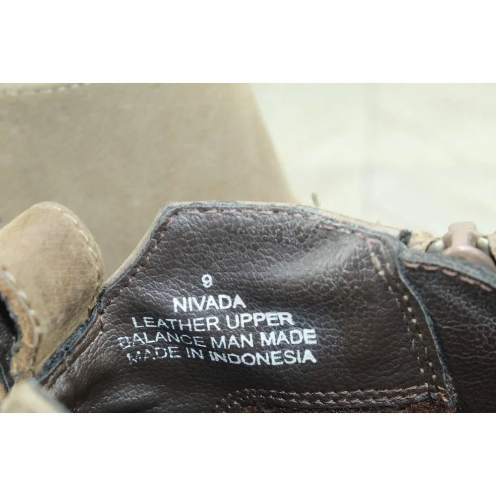 BLONDO Nivada Brown Leather Waterproof Heeled Ankle Boots Size 9 - Picture 9 of 12